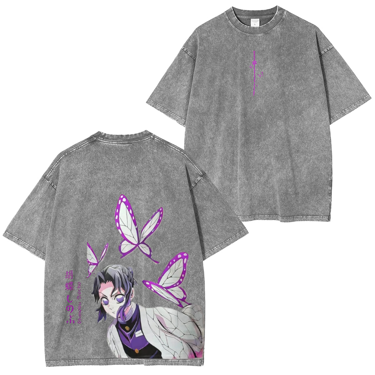 ''Insect Hashira'' Kocho Shinobu Unisex Washed T-Shirt| KNY