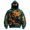 Halloween Anime-Print Hoodie