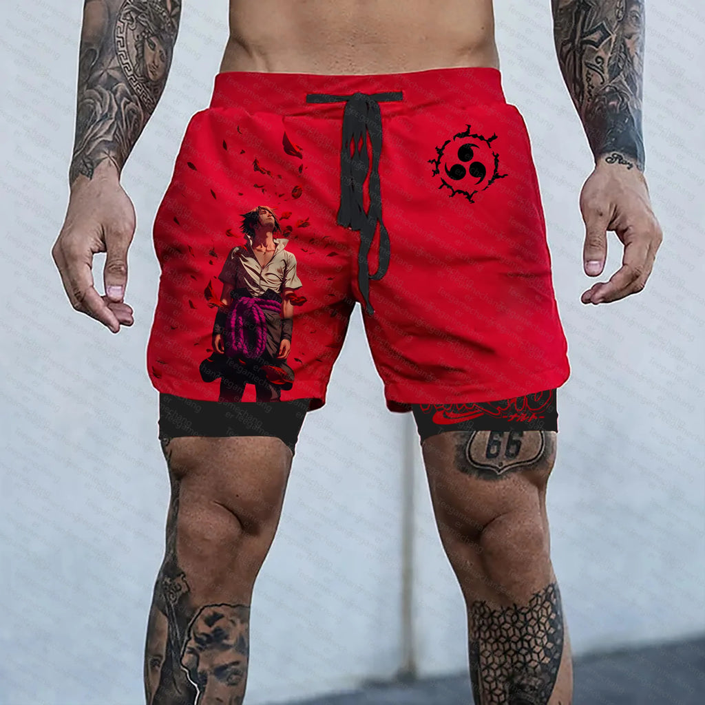 Unisex Naruto Anime Graphic Streetwear Shorts