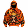 Halloween Anime-Print Hoodie