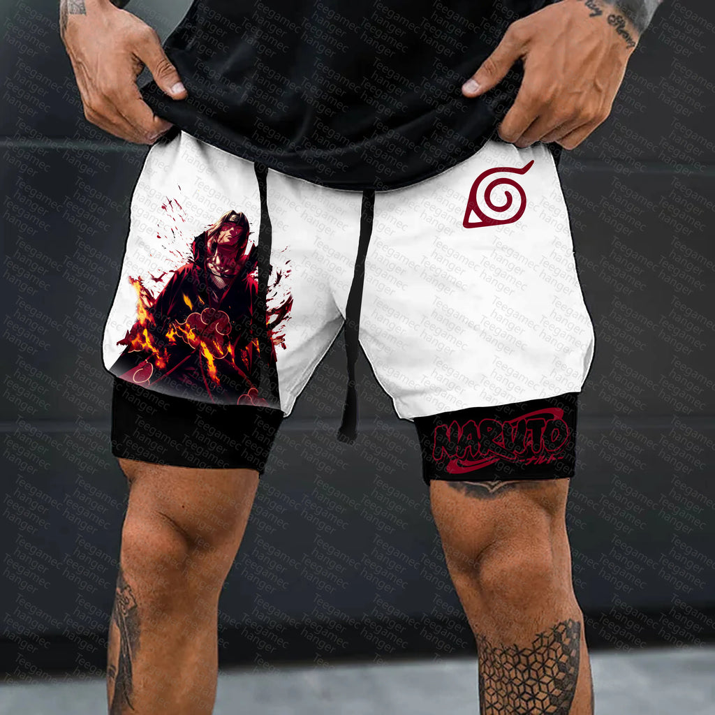 Unisex Naruto Anime Graphic Streetwear Shorts