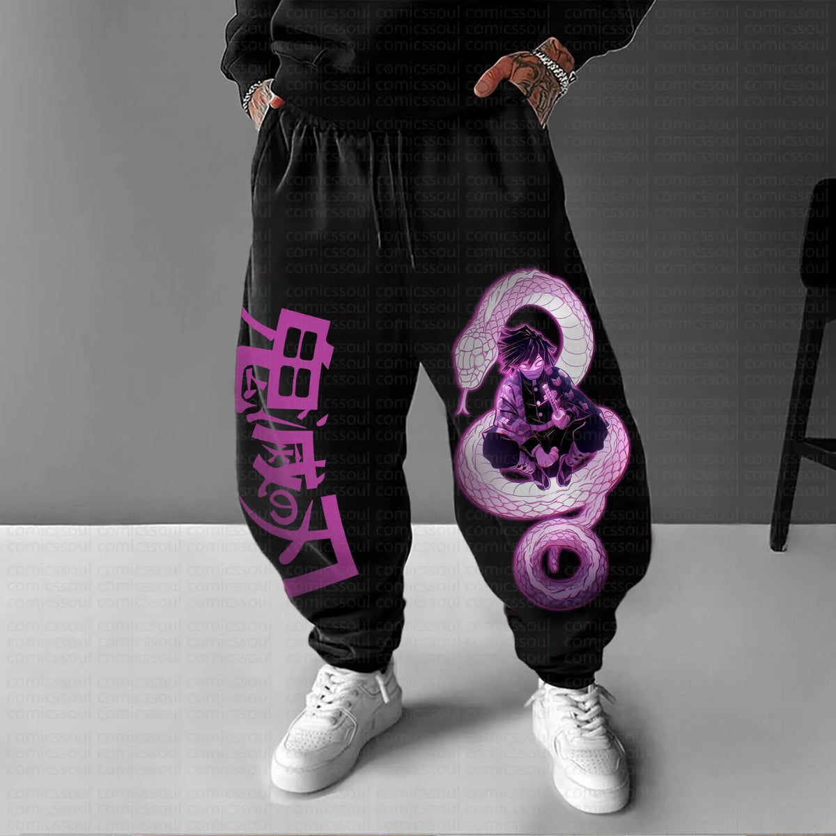 Unisex Anime Inspired Vintage Pants丨Comicssoul