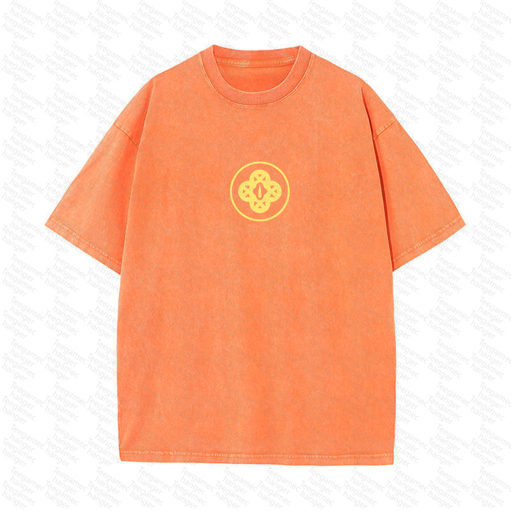 Unisex High Quality Inspired Vintage Washed 3D Direct Injection T-Shirt