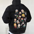 Vintage 3D Direct Inkjet Printed Washed Unisex Plush Hoodie