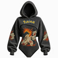 Women's Anime-Print Hooded Romper Set