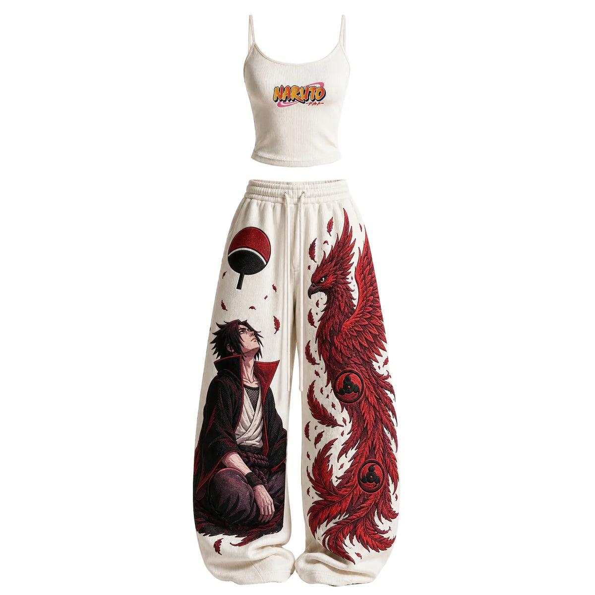 Women's Anime-Print Camisole And Pants Set