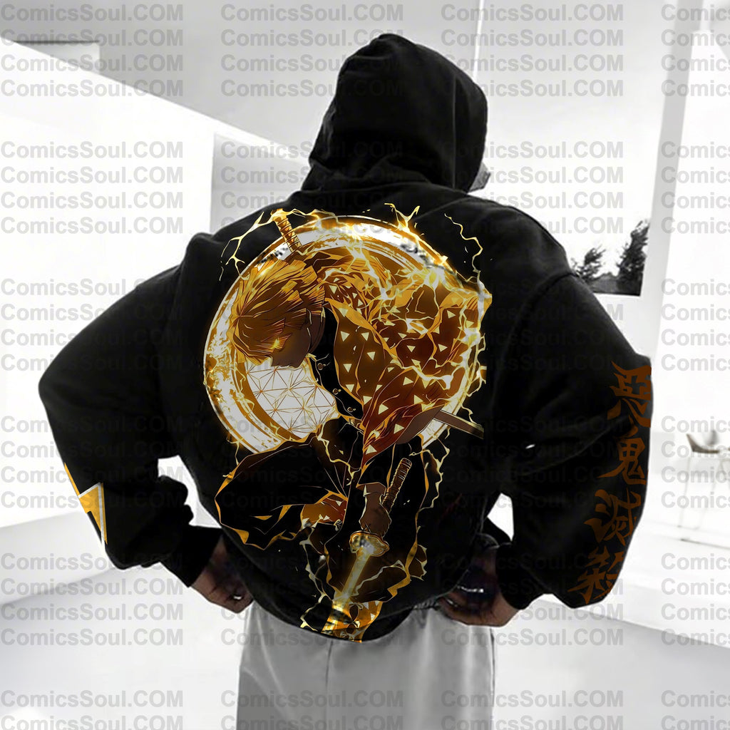 Unisex Anime Graphic Streetwear Vintage Hoodie| KNY
