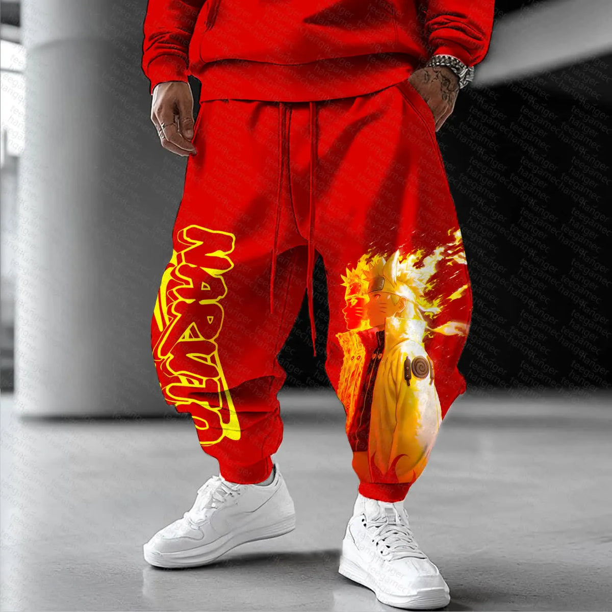 Unisex Naruto Anime Graphic Streetwear Pants