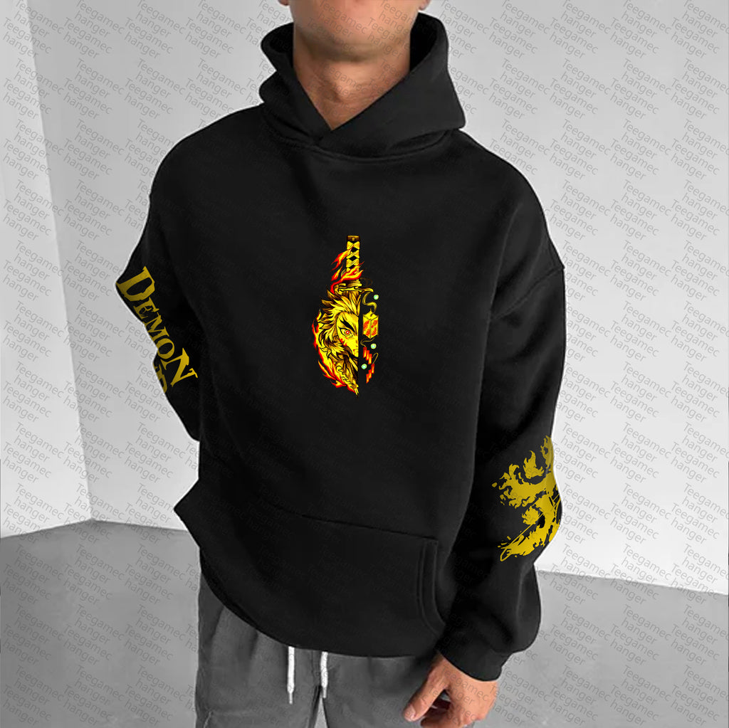 Unisex Anime Graphic Streetwear Vintage Hoodie