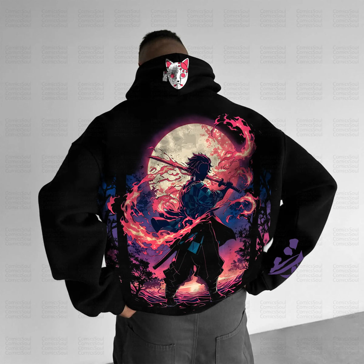 Unisex Anime Graphic Streetwear Vintage Hoodie丨Comicssoul