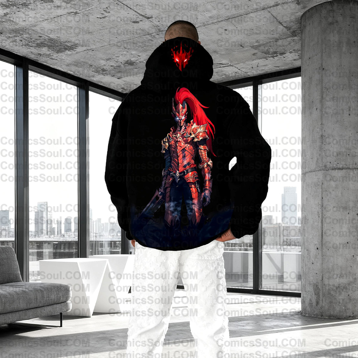 Unisex Anime Graphic Streetwear Wintage Plush Hoodie