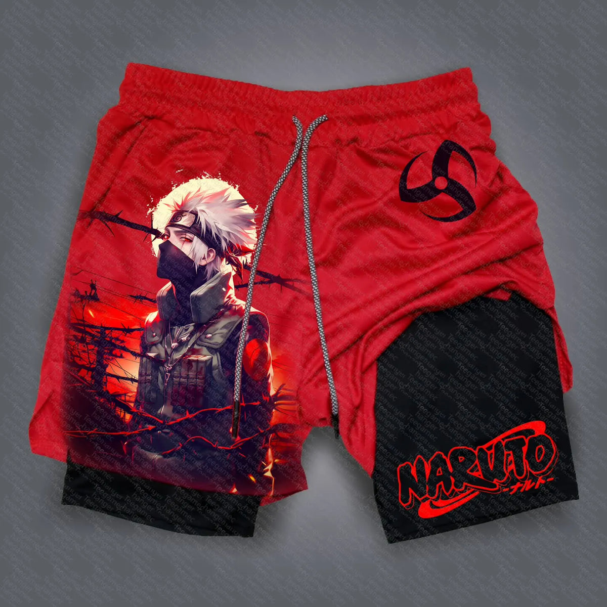 Unisex Naruto Anime Graphic Streetwear Shorts