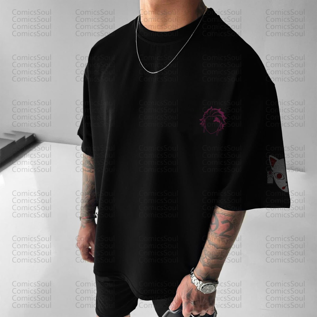 Unisex Anime Inspired Vintage T-Shirt丨Comicssoul