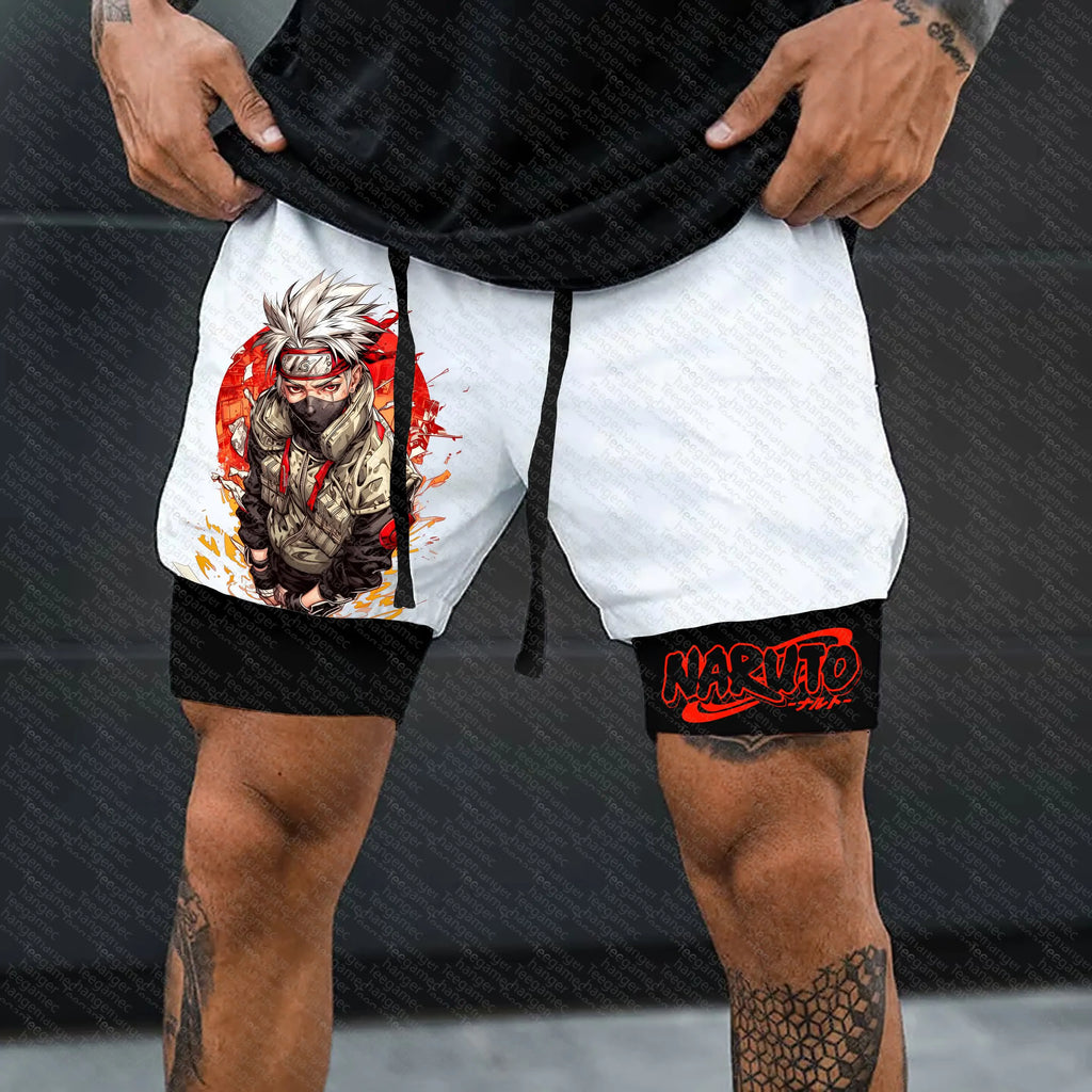 Unisex Naruto Anime Graphic Streetwear Shorts