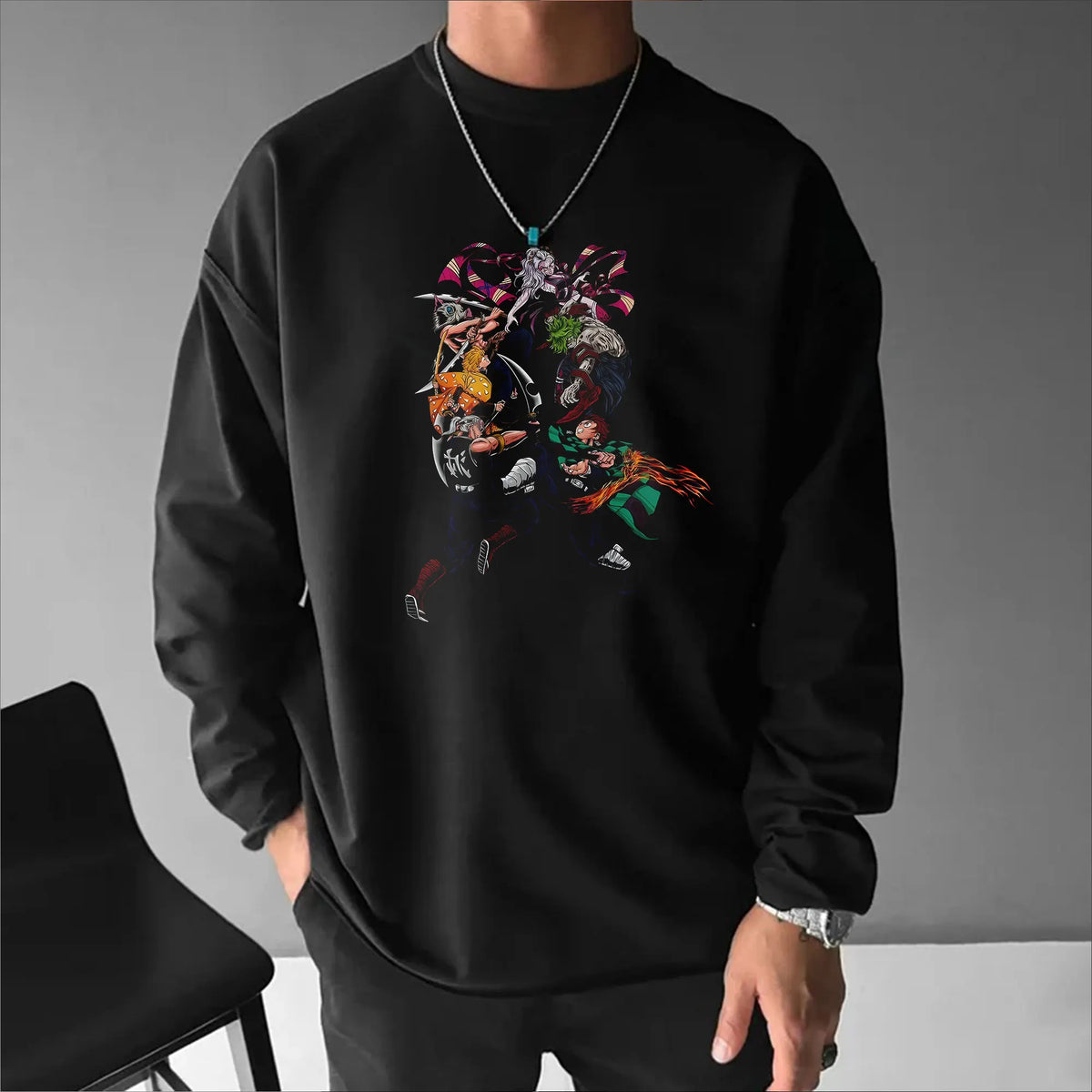 Unisex Anime Inspired Long Sleeve T-shirts| Demon slayer| KNY