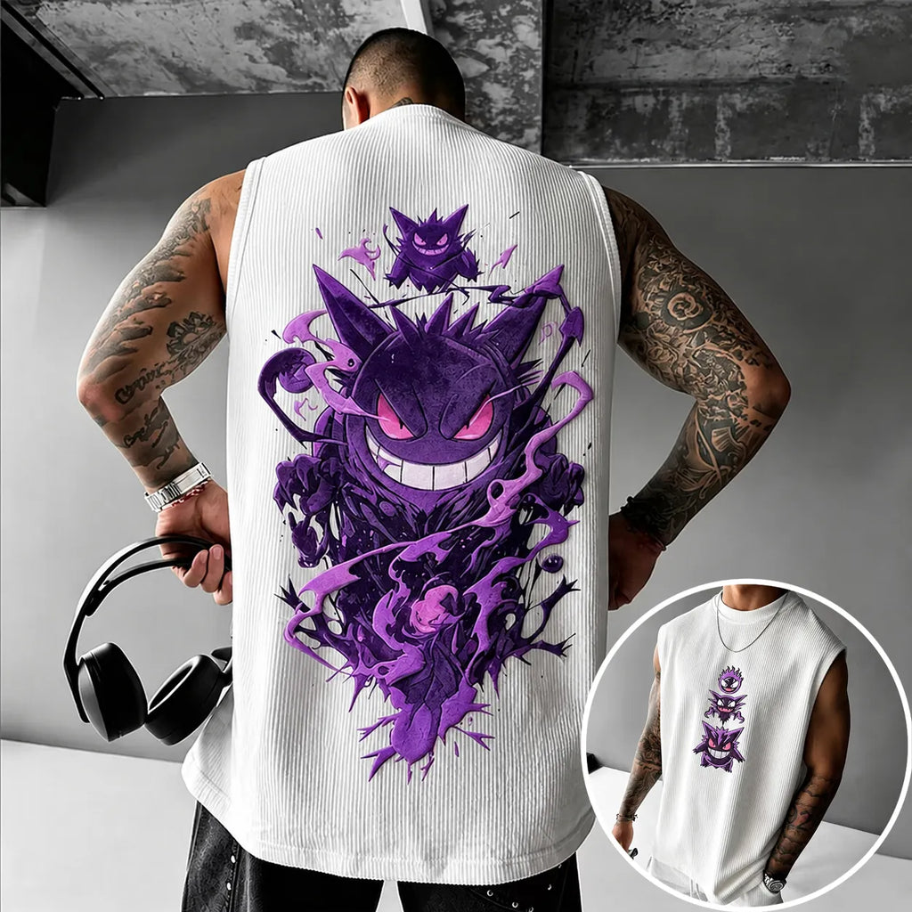 Unisex Anime-print Tank Top