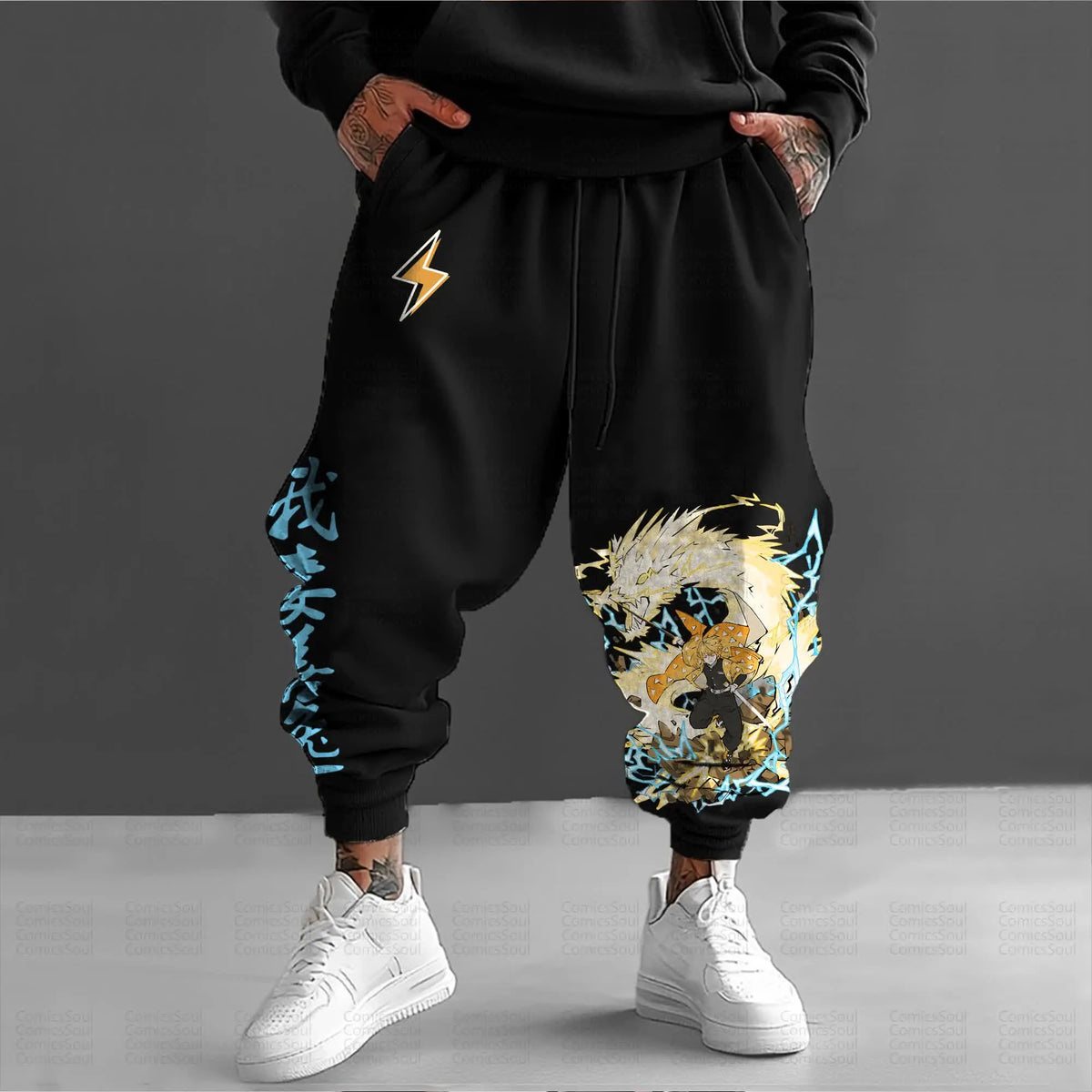 Unisex Anime Inspired Vintage Pants丨Comicssoul