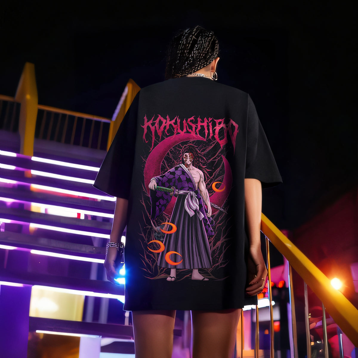 Unisex Anime Inspired Vintage Washed T-Shirt丨KNY