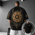 Unisex Anime-Style Retro Corduroy Oversized T-Shirt