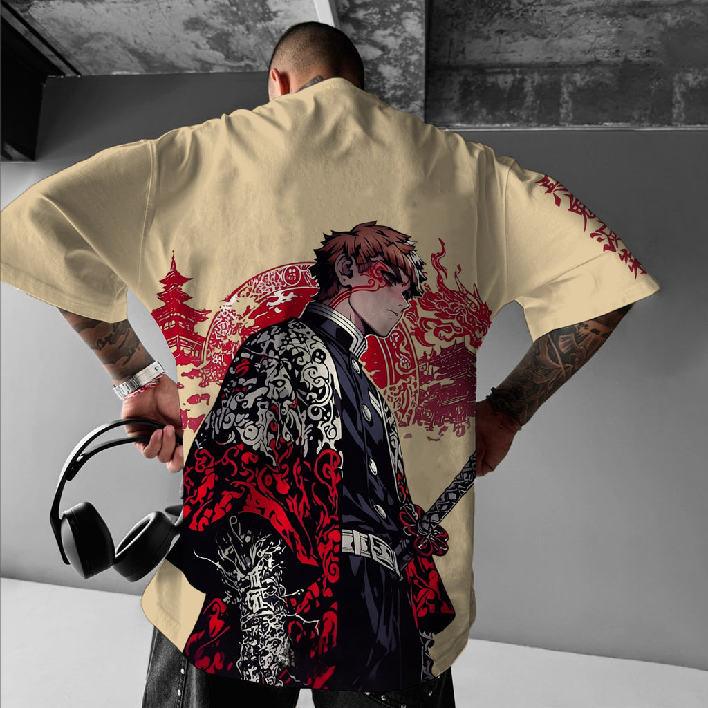 Unisex  " Demon slayer " Anime Inspired Vintage T-Shirt| KNY