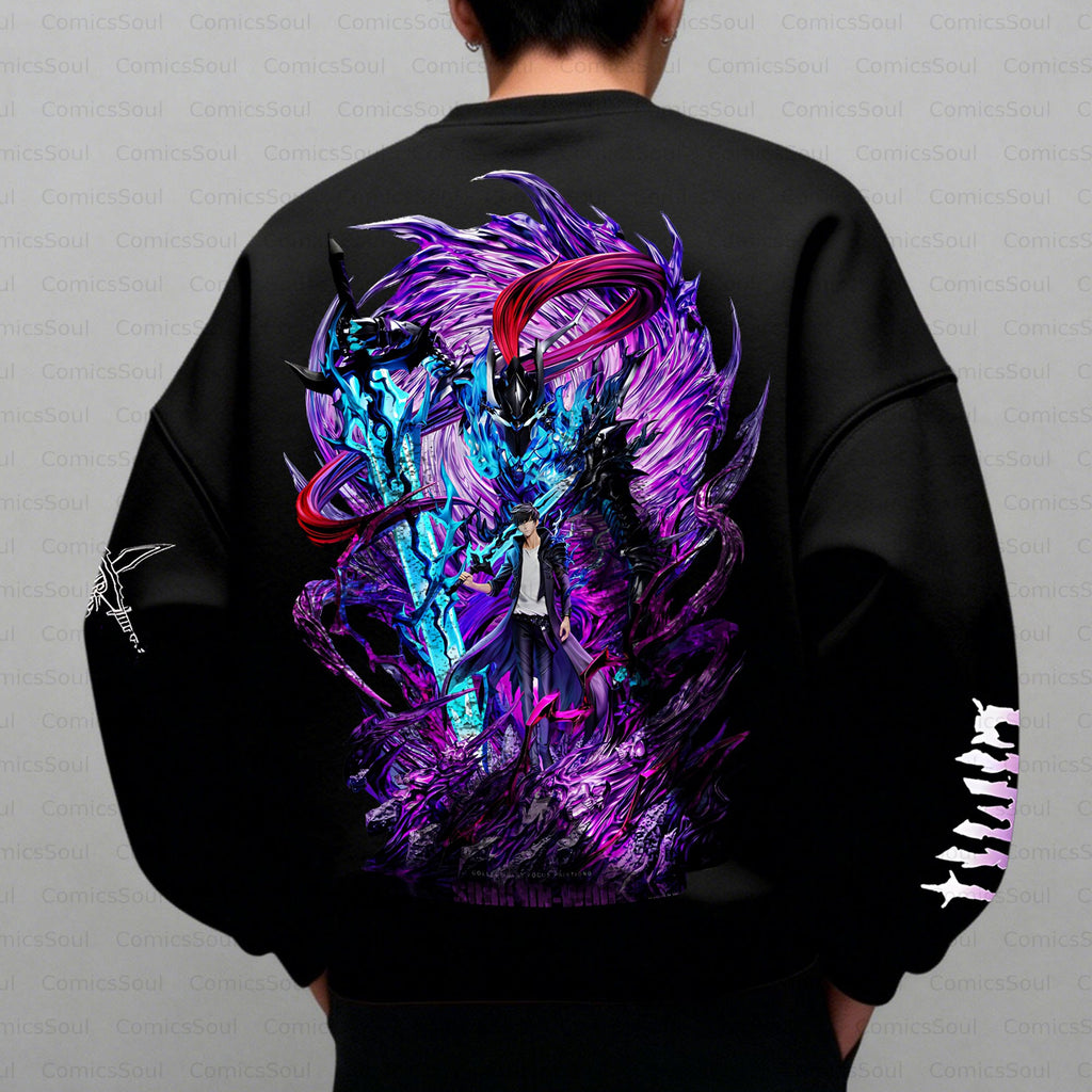 Plus Velvet Unisex Anime Inspired Vintage Sweatshirt