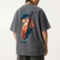 OP-Unisex Anime Inspired Vintage Washed T-Shirt