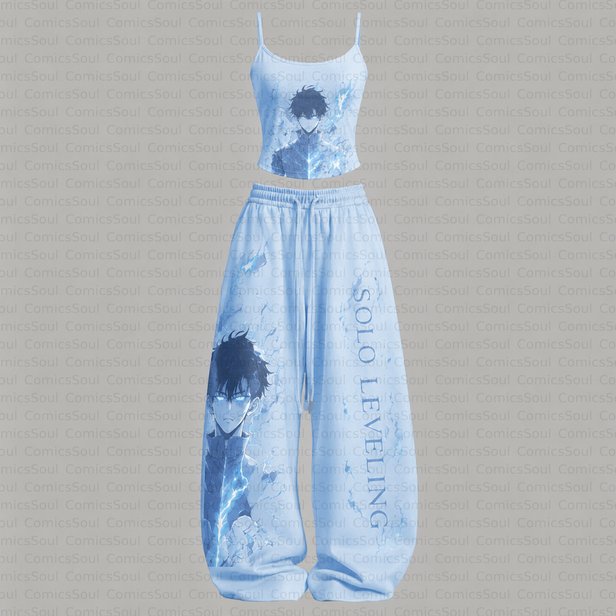 Solo Leveling Top & Elasticated Trousers Two-Piece Set