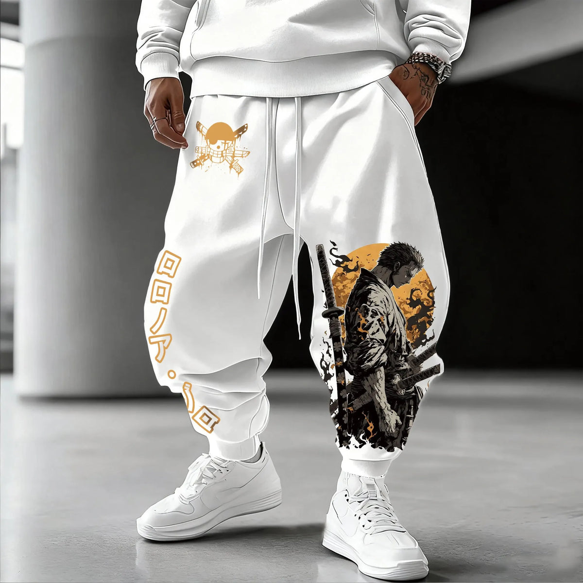 0P-Unisex Anime Inspired Vintage Pants
