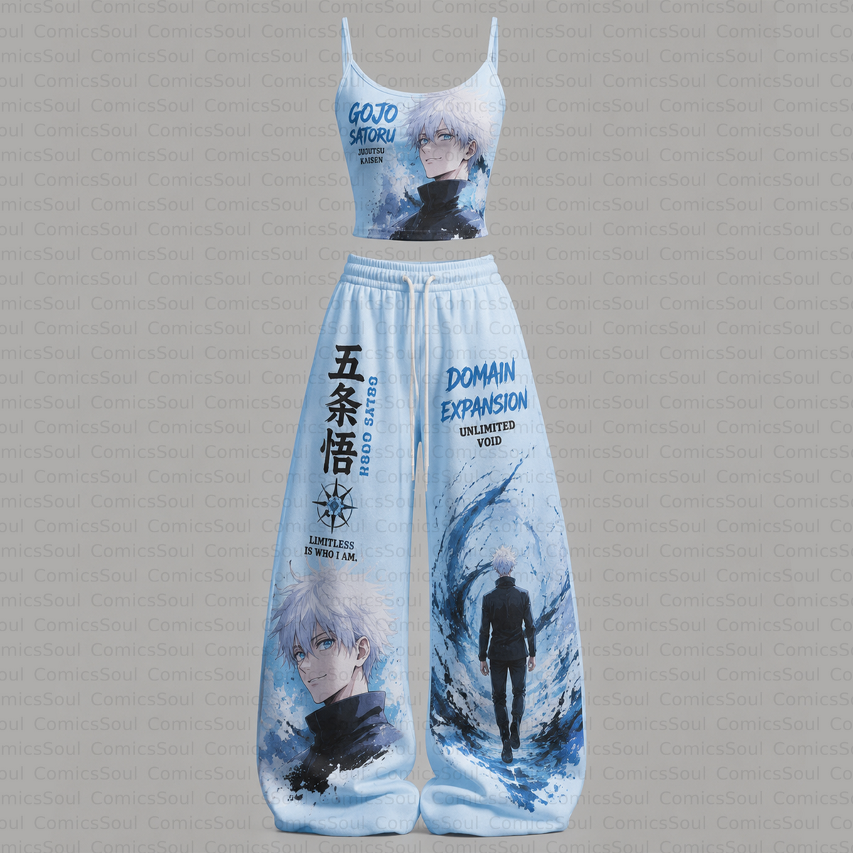 Jujutsu Kaisen Top & Elasticated Trousers Two-Piece Set