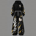 Jujutsu Kaisen Cropped Long Sleeve Hoodie & High Waist Jogger Pants Two Piece