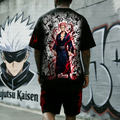 Unisex Anime Inspired Vintage T-shirt& Shorts 2 Pieces Set