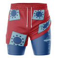 0P-Luffy Wano V3   2-in-1 Performance Shorts