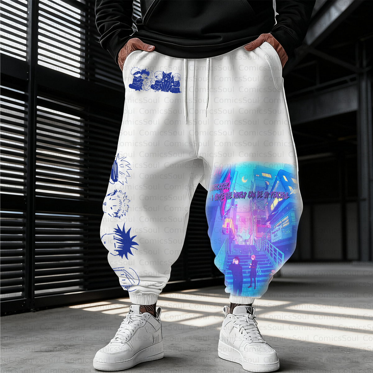 Unisex Casual Anime Streetwear Pant