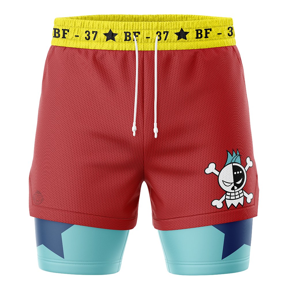 0P-Franky Straw Hat   2-in-1 Performance Shorts