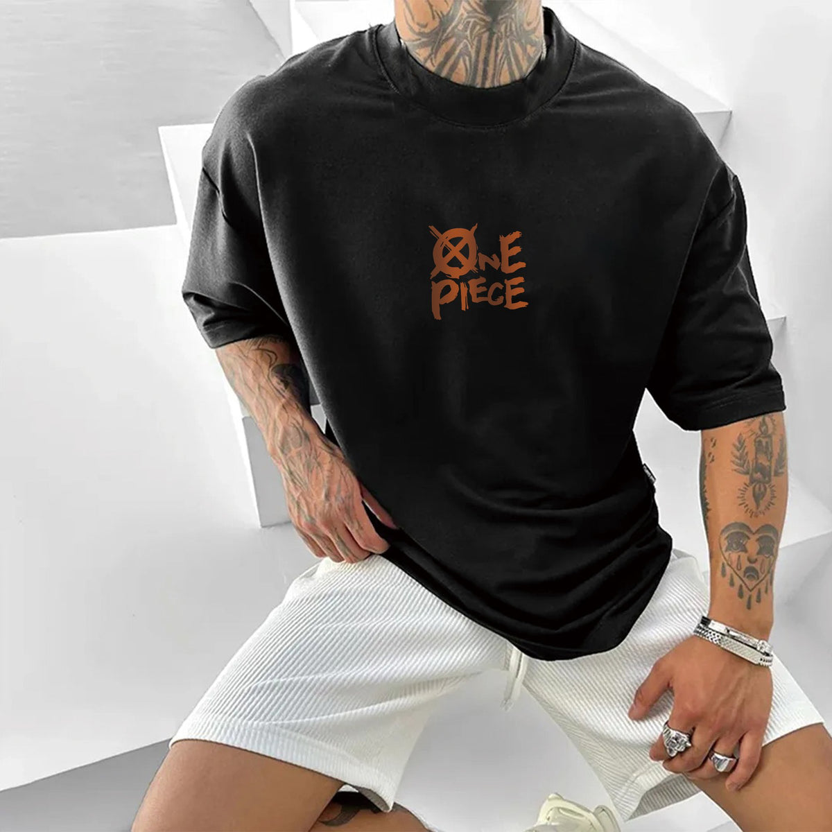 0P-Unisex Anime Inspired Vintage T-Shirt