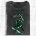 OP-Unisex Anime Inspired Vintage Washed T-Shirt