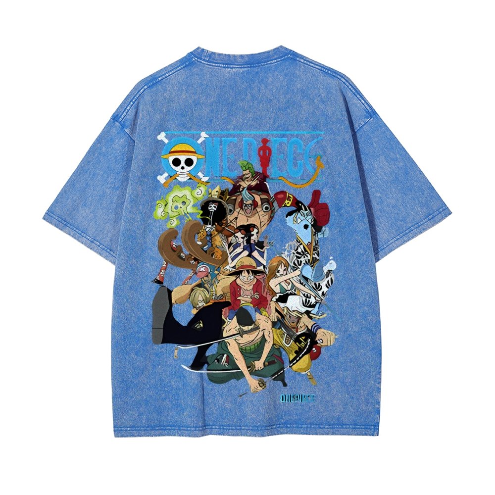 OP-Luffy Vintage Oversized T-Shirt