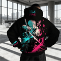 OP-Unisex Anime Inspired Vintage Plush Hoodie
