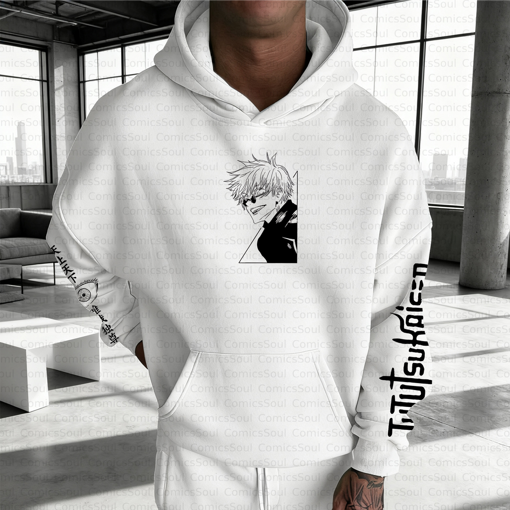 Unisex Anime Inspired Vintage Plush Hoodie