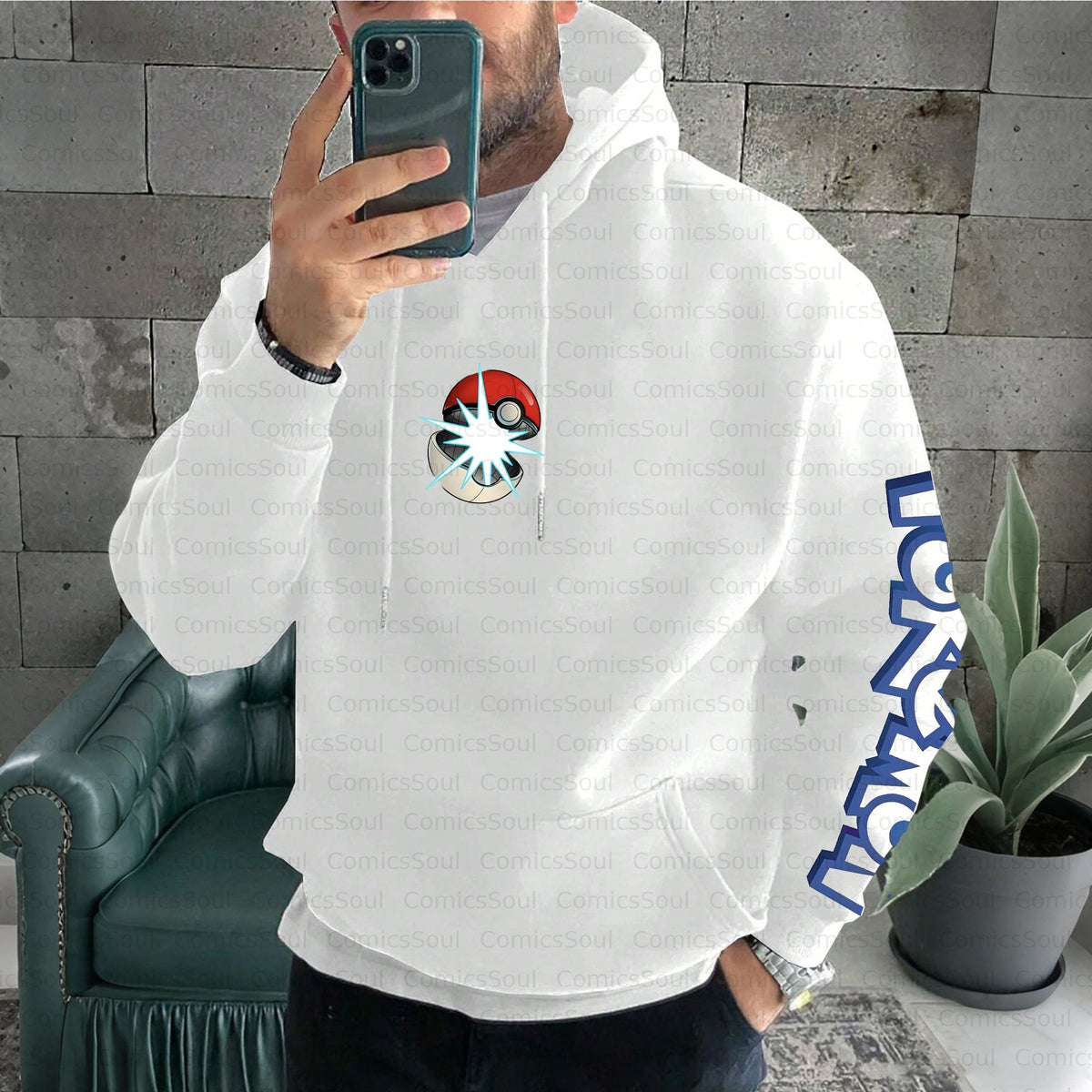 Unisex Anime Inspired Vintage Plush Hoodie