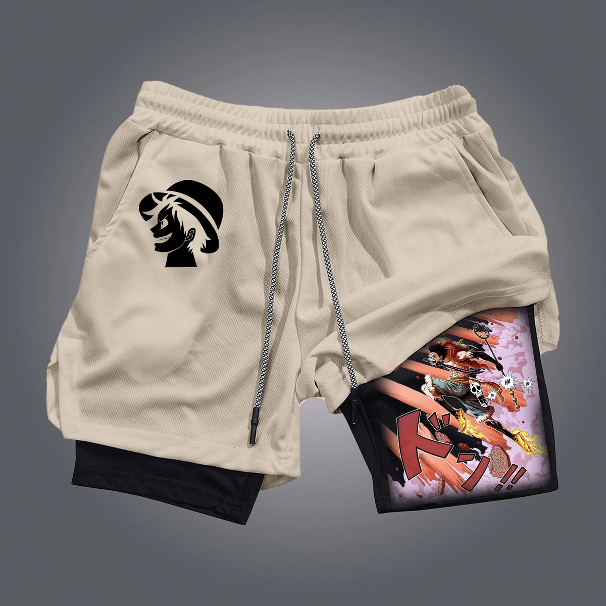 OP-Unisex Casual Anime Style Shorts