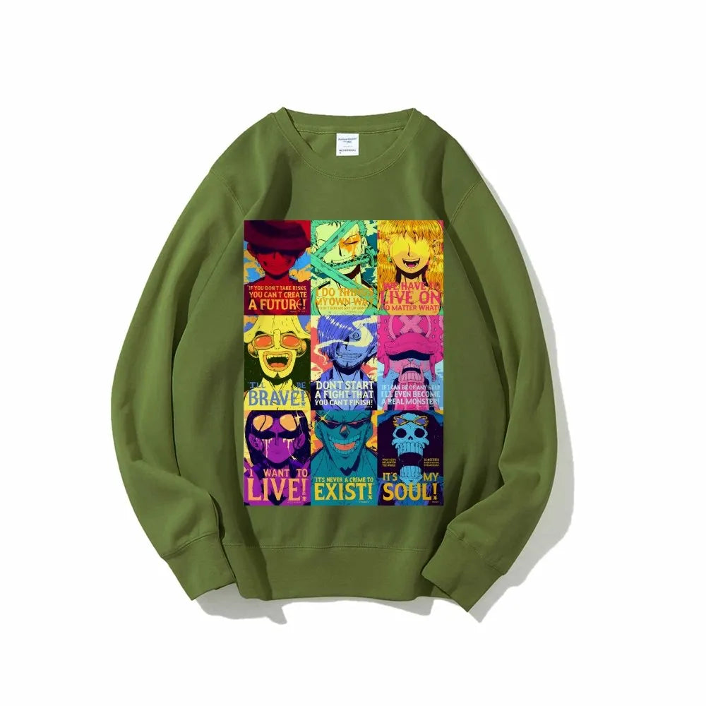 OP-Luffy Oversized Sweatshirt