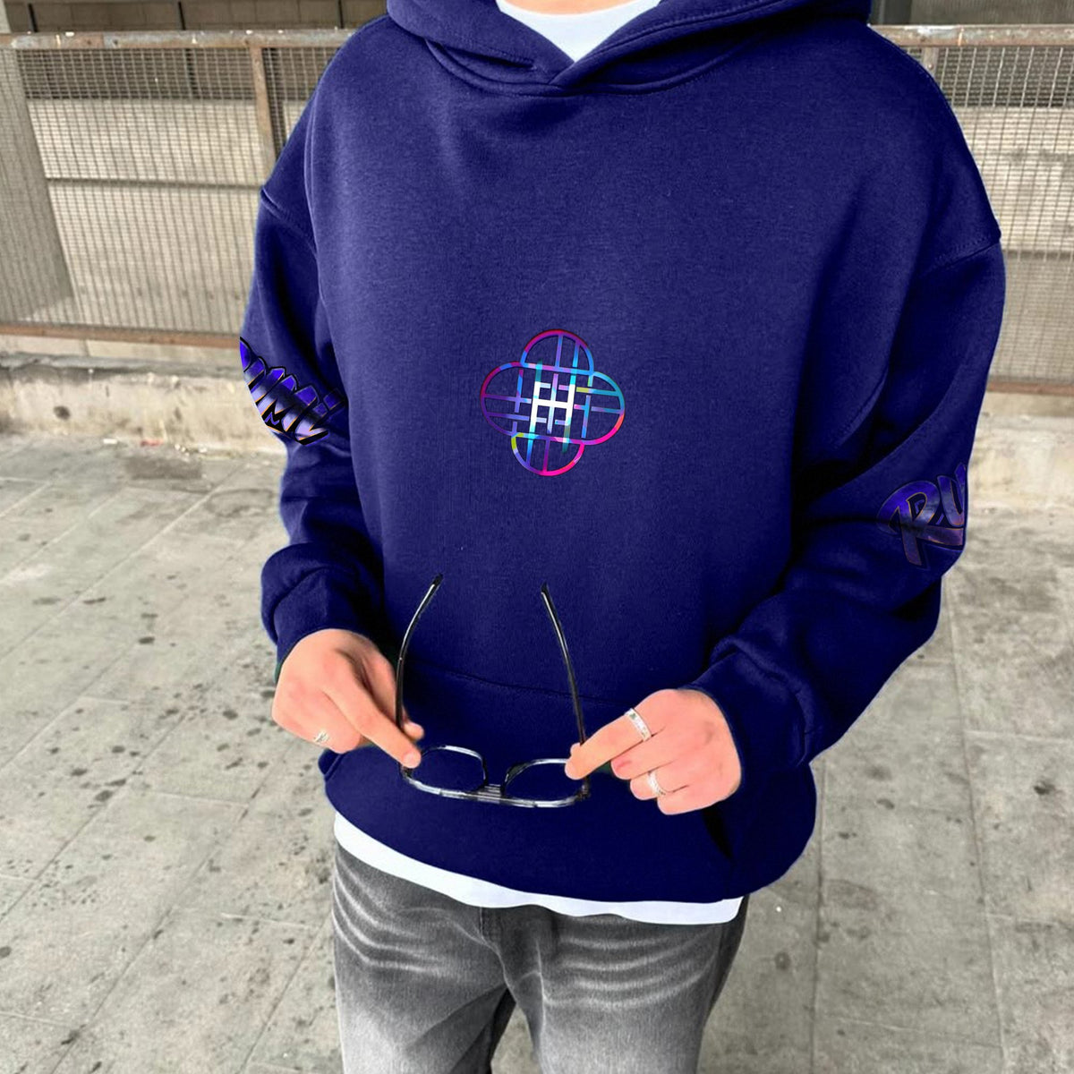 Plus Velvet Unisex Anime Graphic Streetwear Vintage Hoodie