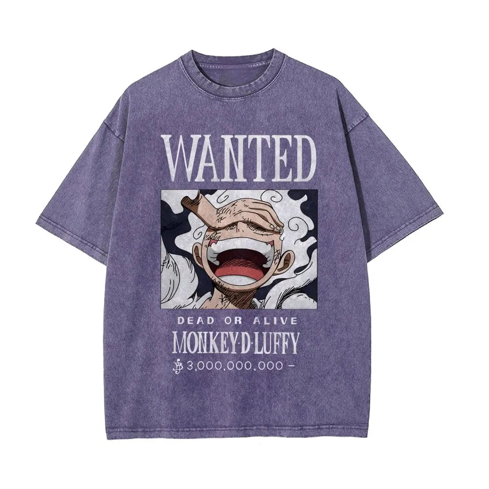 OP-Luffy Vintage Oversized T-Shirt