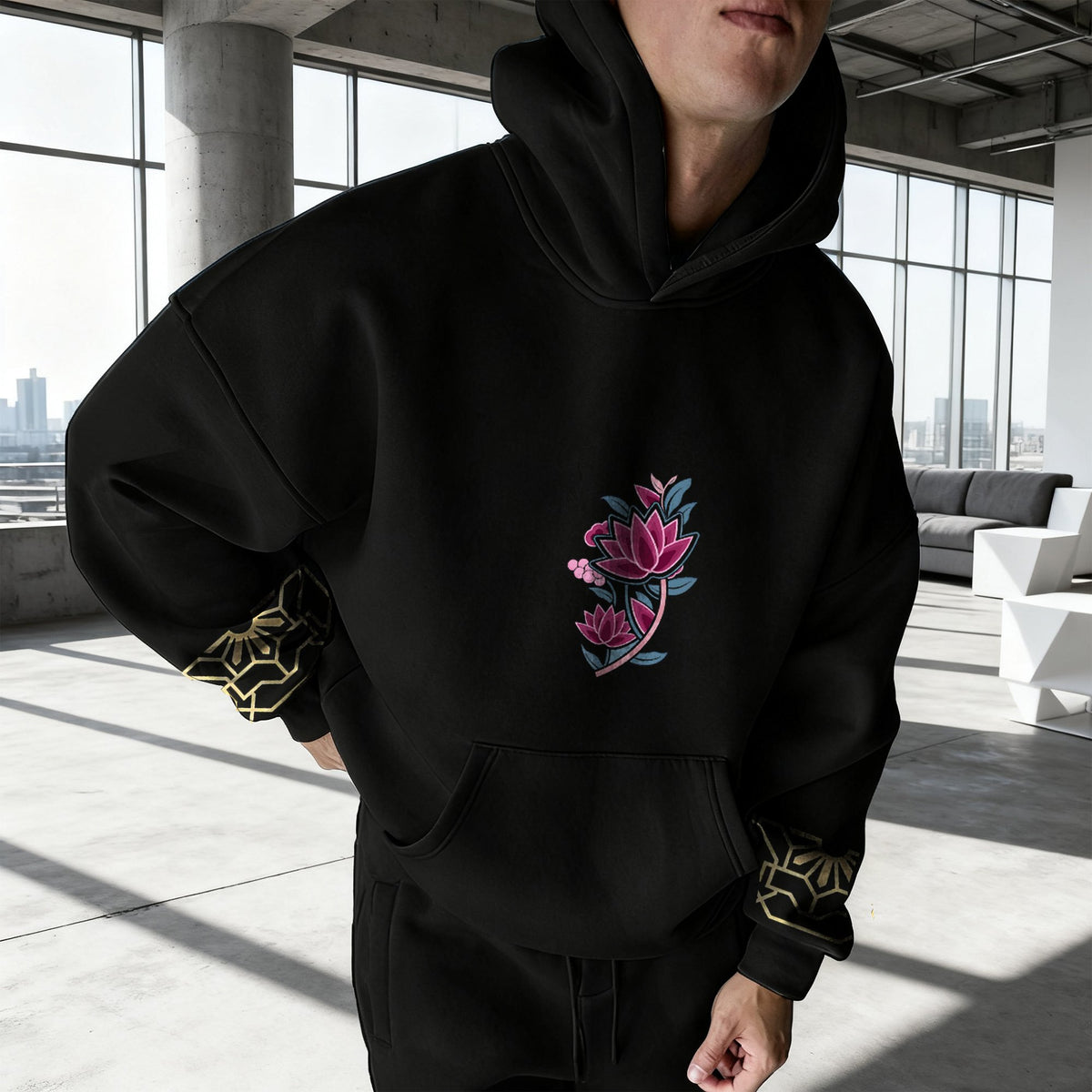 Plus Velvet Unisex Anime Graphic Streetwear Vintage Hoodie