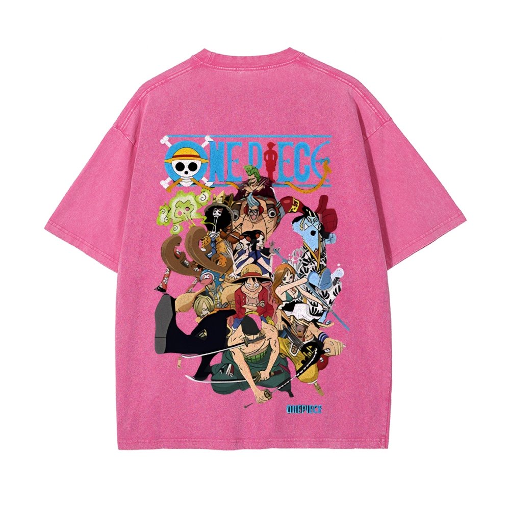 OP-Luffy Vintage Oversized T-Shirt