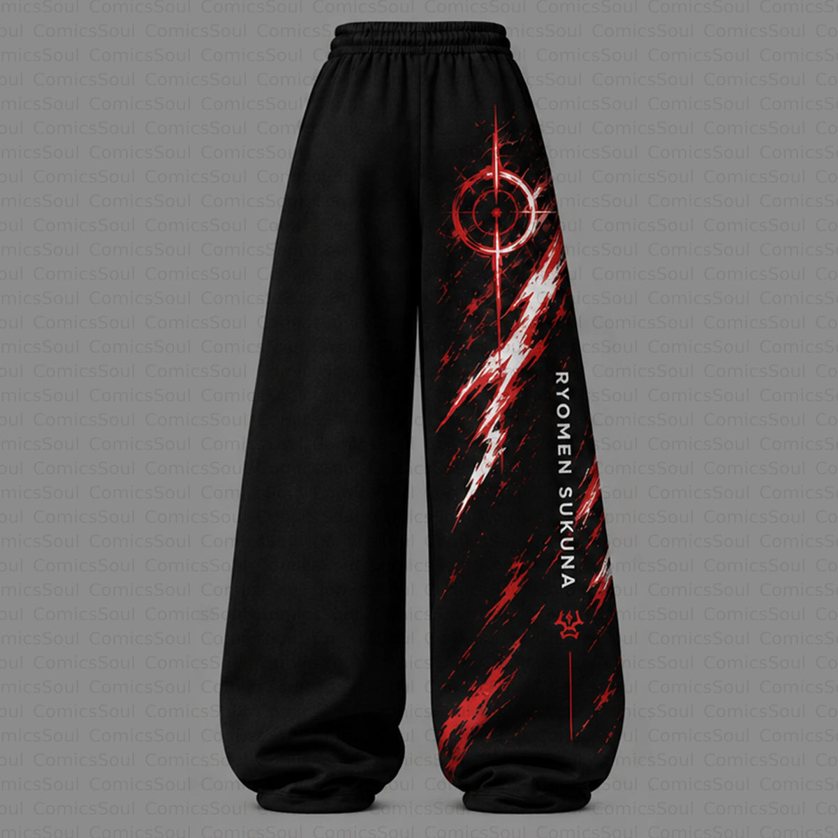 Jujutsu Kaisen Cropped Long Sleeve Hoodie & High Waist Jogger Pants Two Piece