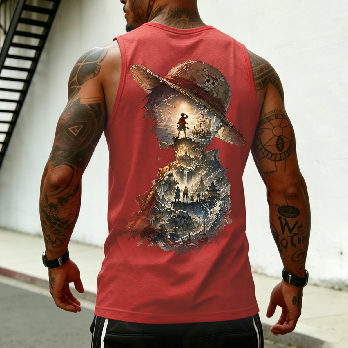 Unisex Anime Inspired Vintage Tank Top