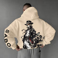 0P-Unisex Anime Graphic Streetwear Vintage Plush Hoodie