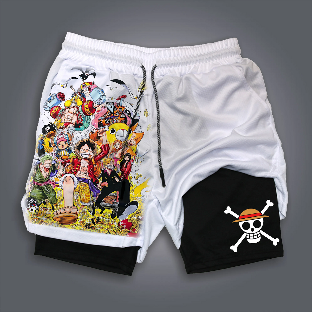 OP-Unisex Casual Anime Style Shorts